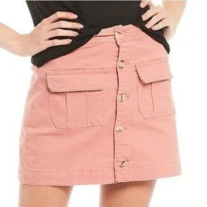 NWTs A-Line Utility Mini Skirt Size M Juniors Dillards Copper Key